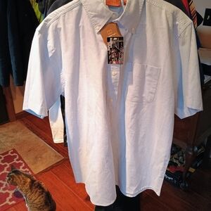 Classic White Button-Down Shirt for Men
